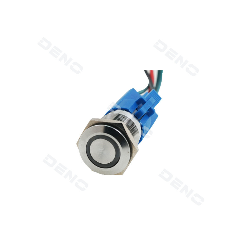 12mm Horn Button Switch Red Metal Stainless Steel Push Button Switch