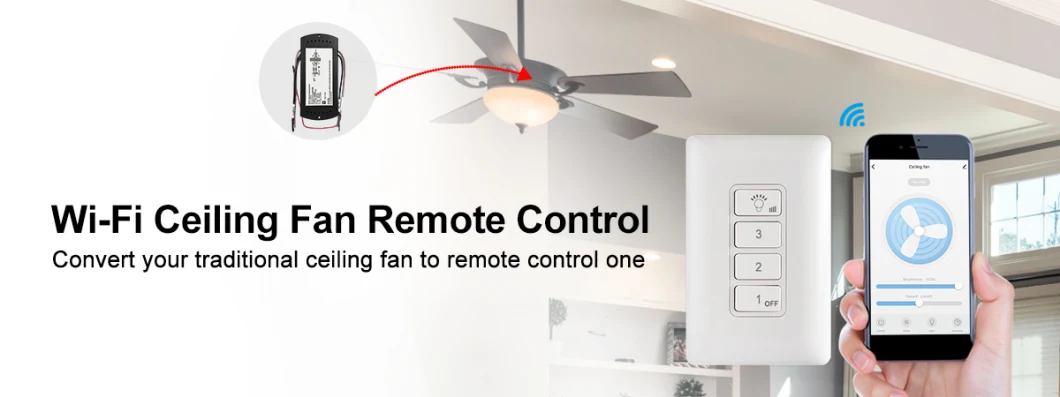 RF Ceiling Fan Remote Control Set with UL Certificate