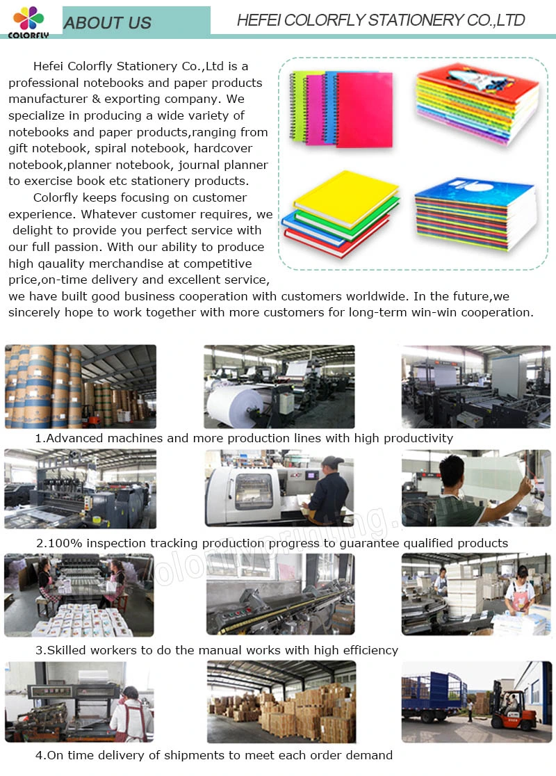 Marble Colored Spiral Bound Composition Notebook with High Quality