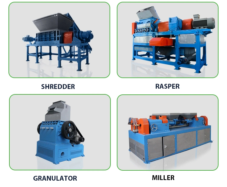 Rubber Tire Shredders Tire Shredder and Crusher Machine Automatic Rubber Cutting Machine Tire Recycle Rubber Machine