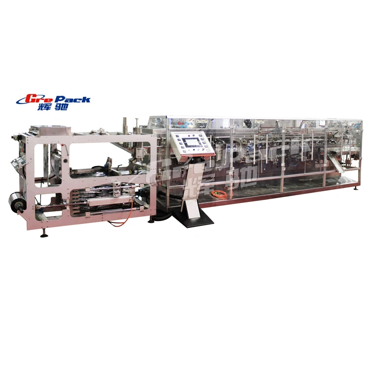 Ce-Certified Doypack Pouch Powder Zipper Bags 4 Side Seal Filling Sealing Machine