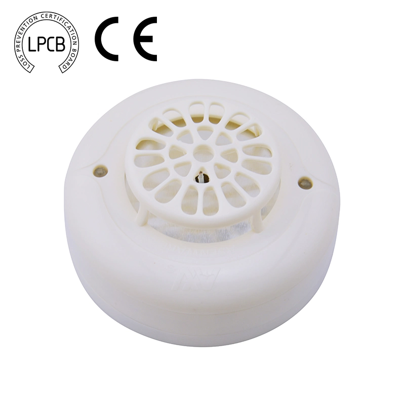 Onventional UK Standard Wire Fix Temperature and Rise of Temperature Heat Detector with LED Indicator