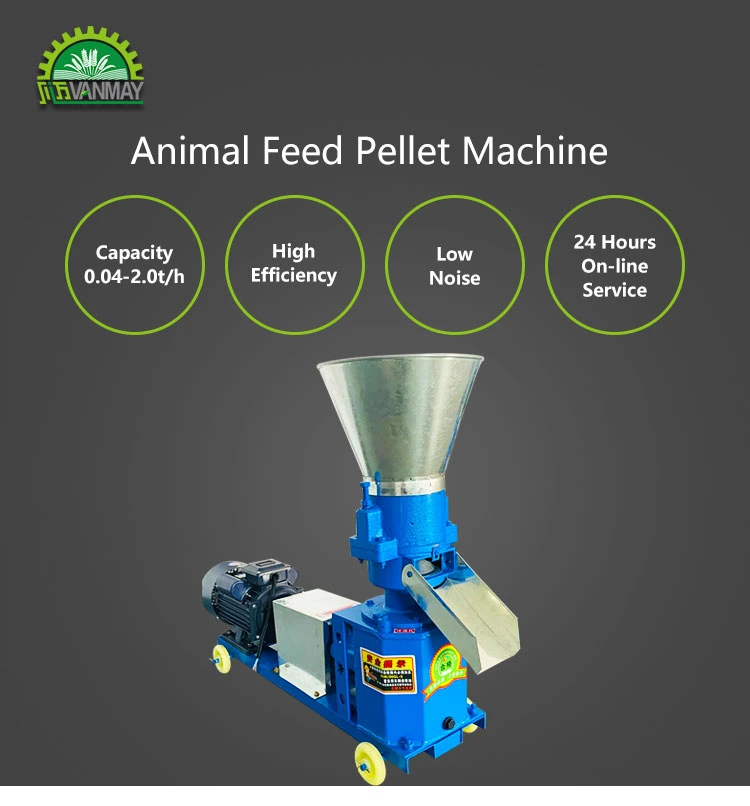 Electric Motor Poultry Feed Machinery Pig Chicken Feed Pellet Machine