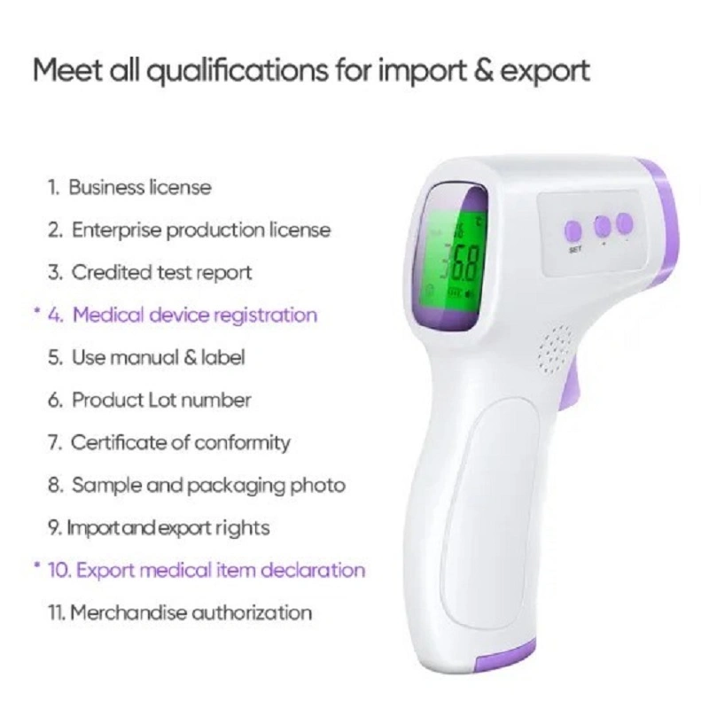 Top Wholesale Infrared Digital Thermometer Forehead Thermometer Gun Electronic Body Thermometer Digital