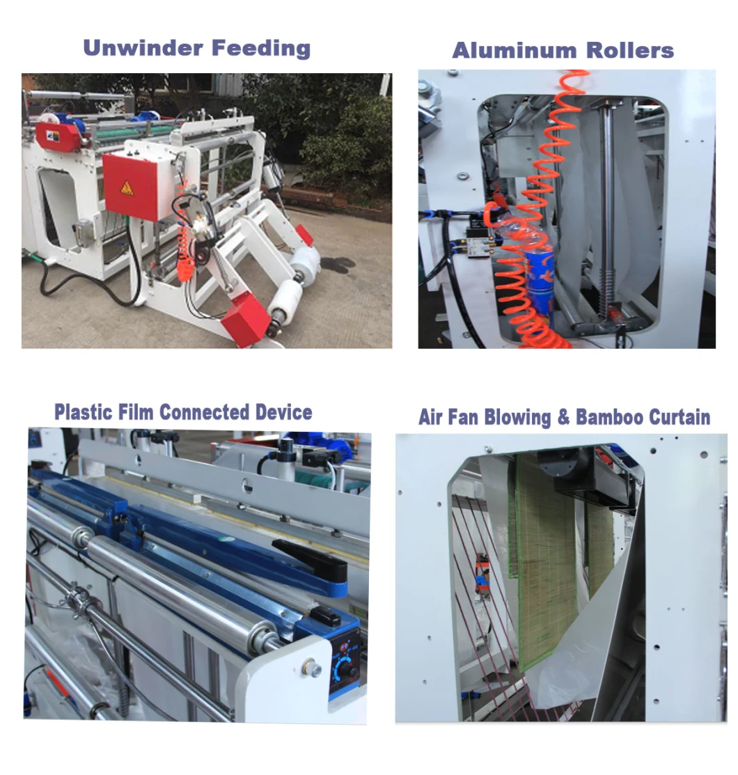 High Speed High Quality High Efficiency HDPE LDPE Vegetable and Biodegradable Plastic Vegetable and Biodegradable Plastic Bag Making Machine