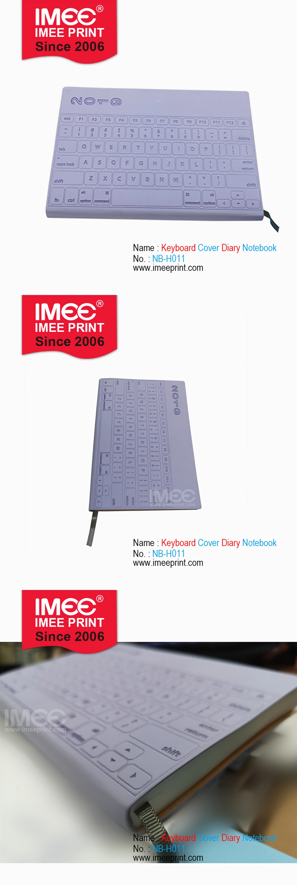 Imee Printing Wholesale Customized spiral Wire-O Ring Binder Journal Agenda Planner Notebook
