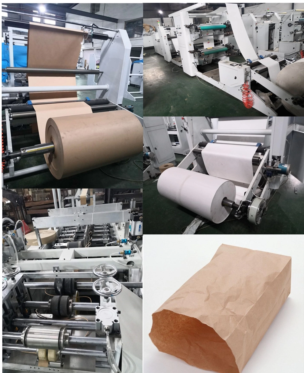 High Speed Sharp Bottom Flat Bottom Paper Bag Making Machine for Sale