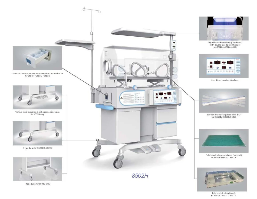 Infant Phototherapy Incubator 8502h (baby incubator) , Infant Incubator