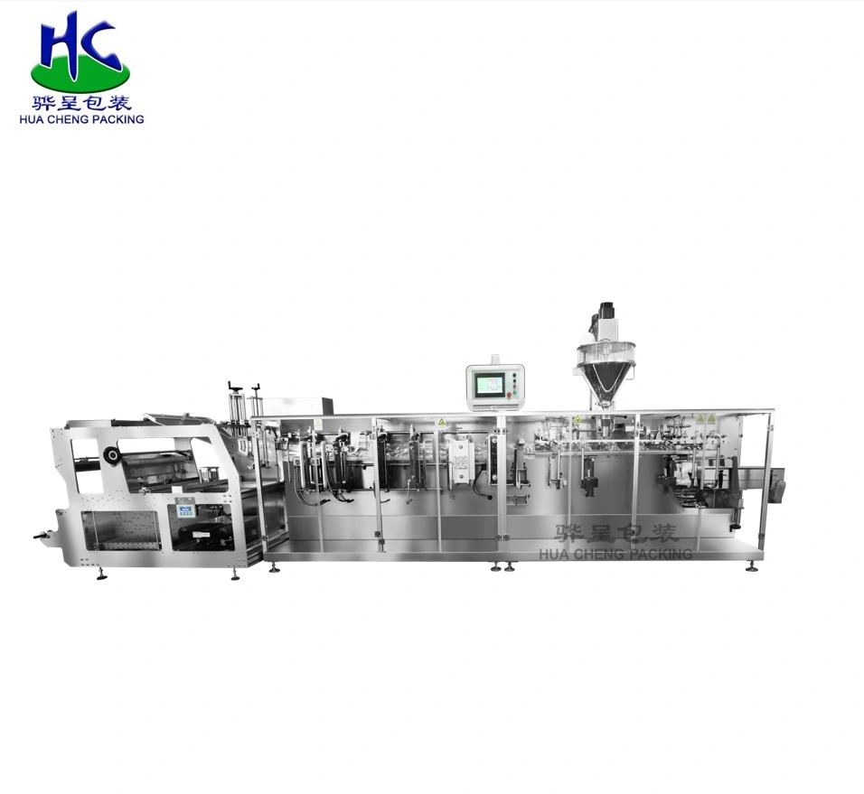 Full Automatic Horizontal Packaging Machine with Multi Heads Weigher for Zipper Bag Standup Pouch Bag Packing