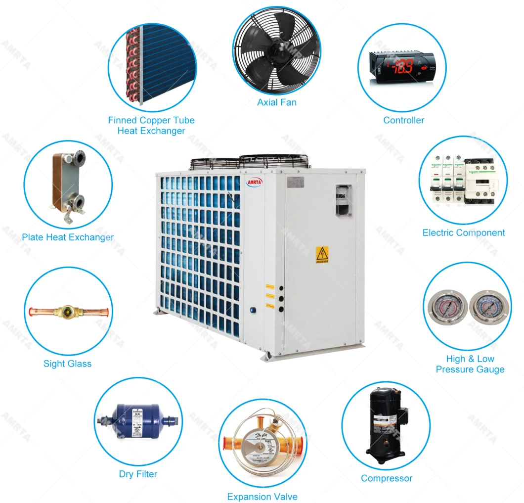 Glycol Cryogenic Chiller Air Cooled Ultra Low-Temperature Water Chiller for Industry R404 Refrigerant Environment Friendly