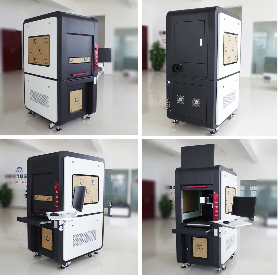 Black Cabinet Lm1 100W Fiber Laser Marking Machine
