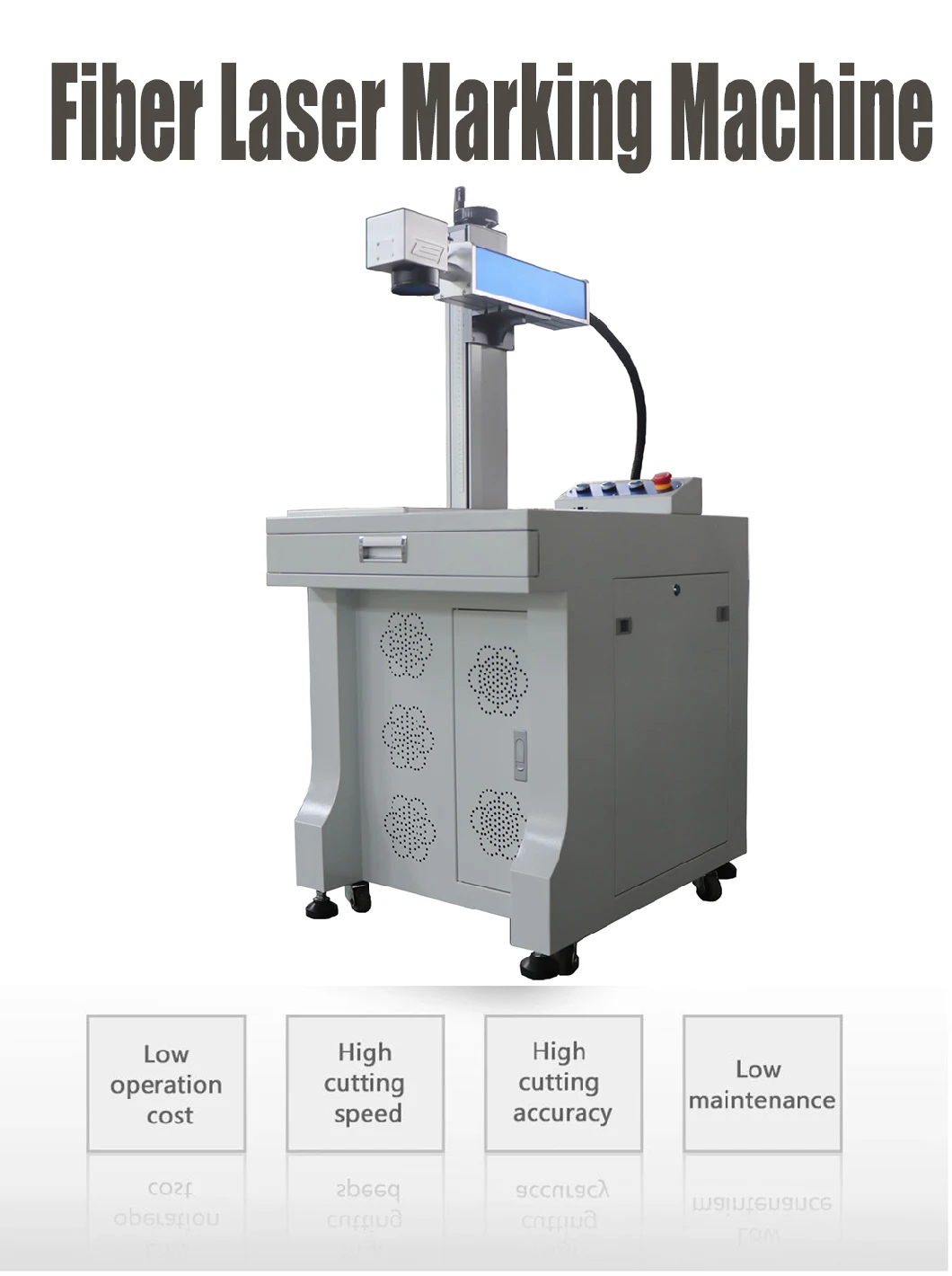 30W Desktop Fiber Laser Marking Machine for Marking Pen Metal Parts
