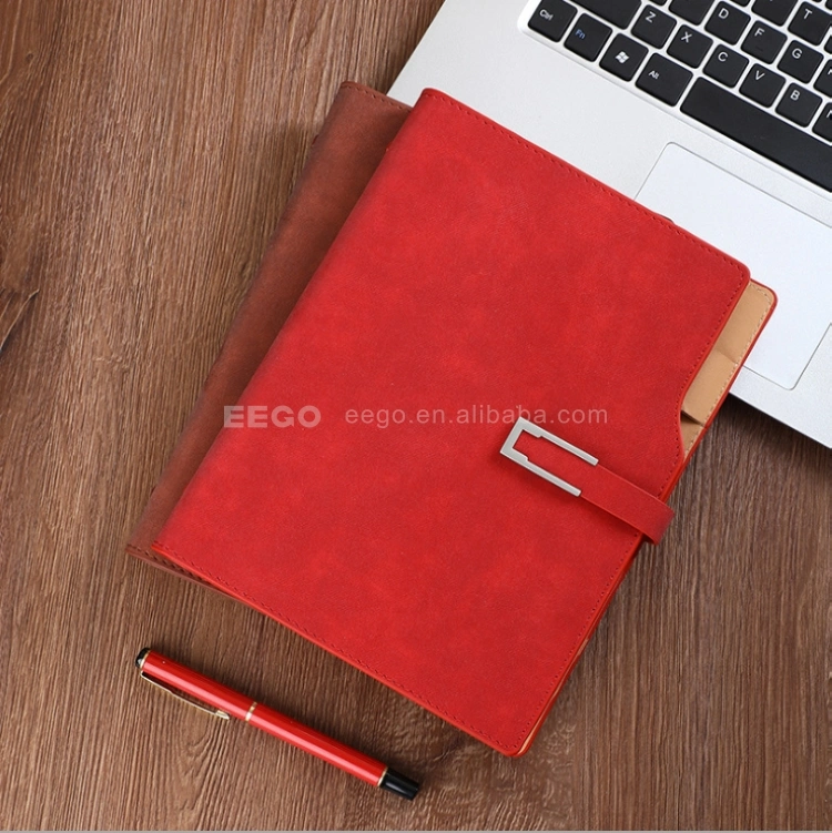 Cute PU Glitter Leaf Design Logo Custom Printing Hardcover A5 Notebook Planner Accessory