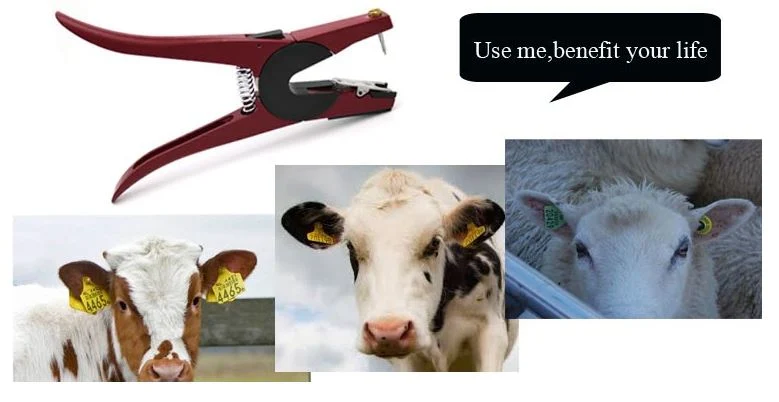 Cattle Sheep Pig Ear Tagger Goat Ear Tags Installation Tool Ear Tag Applicator Animal Husbandry Equipment