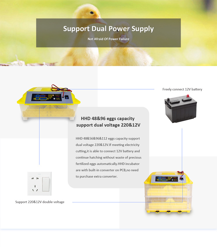 2017 Hot Sale 96 Eggs Incubator for Chicken Incubator Yz-96