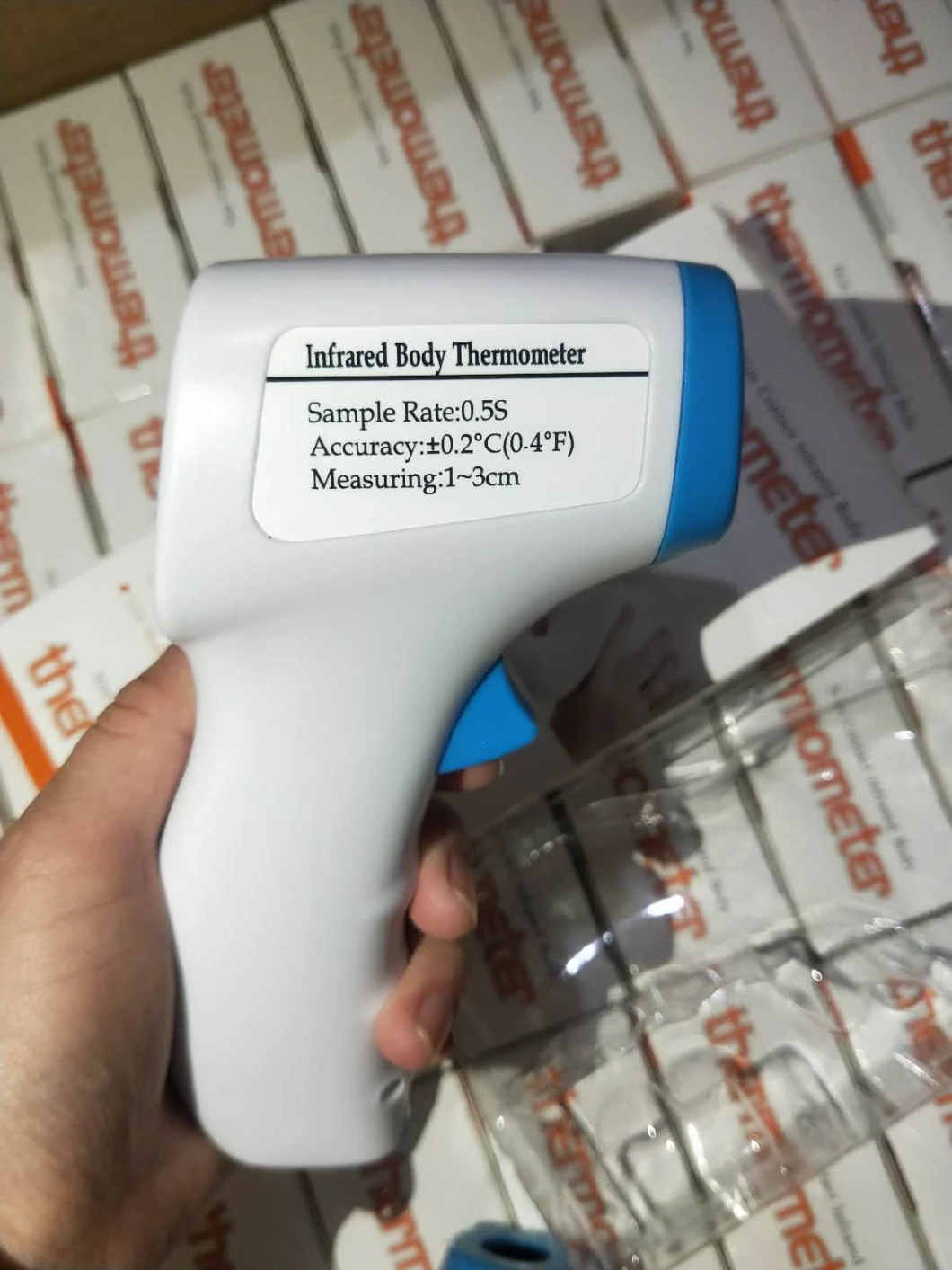Non-Contact Infrared Forehead Thermometer with Accuracy 0.2 Degree, IR Thermometer, Body Thermometer