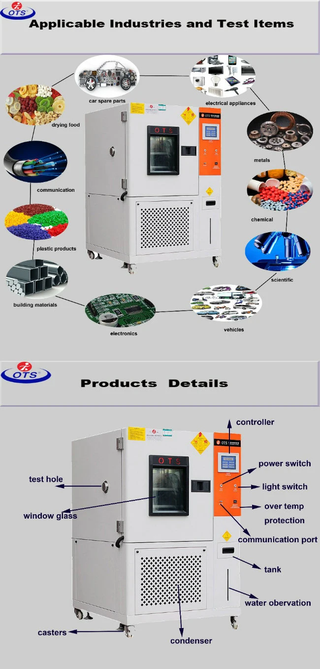 Low High Temperature Humidity Climatic Test Chamber for Laboratory Environmental T H C