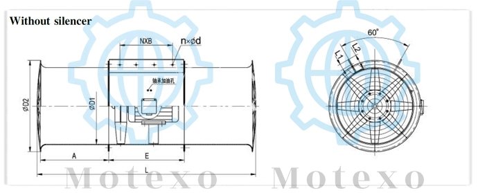 Large Axial Flow Jet Fans for Fresh Air Supply and Exhaust Mode