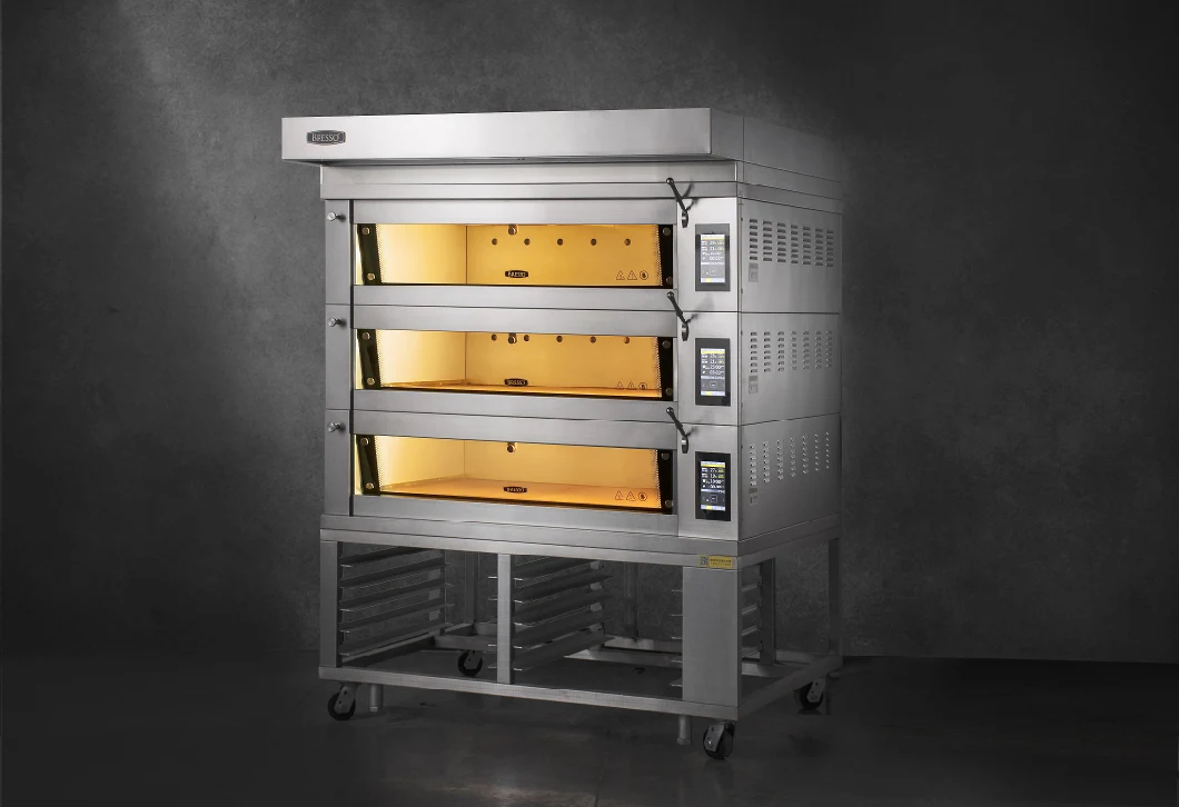 Bakery Machine New Style Stainless Steel European Deck Oven with Touch Pad