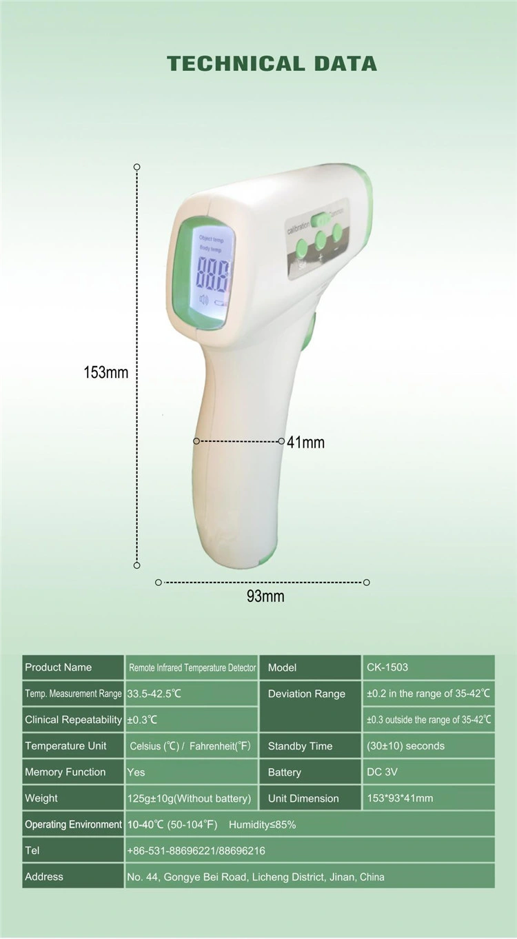 Thermometer for Fever Digital Medical Non Contact IR Infra Red Infrared Thermometer