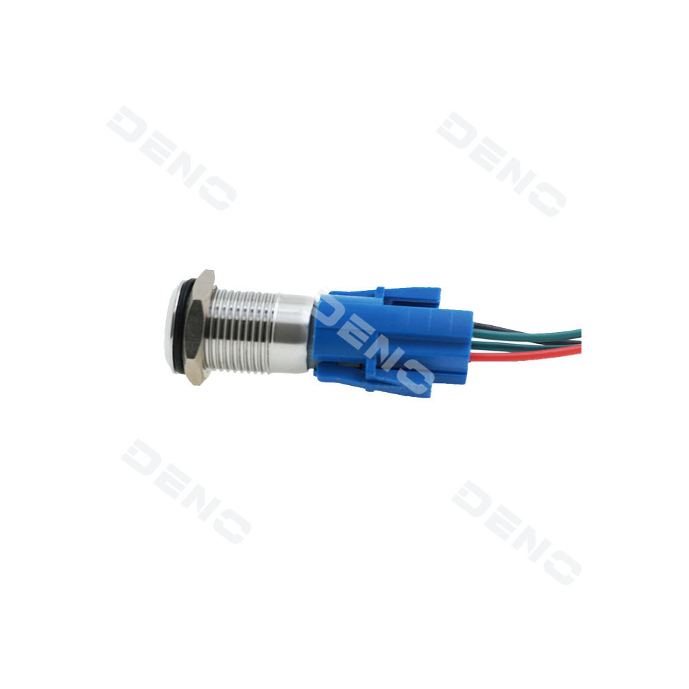 12mm Horn Button Switch Red Metal Stainless Steel Push Button Switch