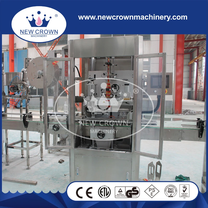 Bottle Height Adjusted PLC Control Stainless Steel Label Sleeving Machine with Aluminium Alloy Parts