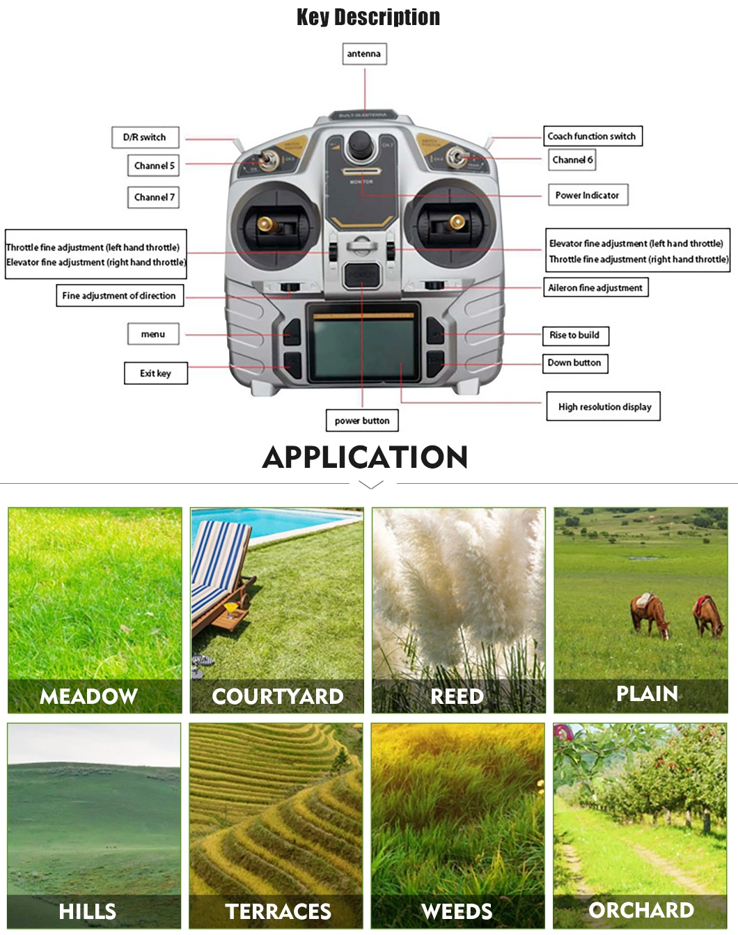 New Design Low Power Lawn Mower Robot Zero Turn Lawn Mower Clearing Fish Grass