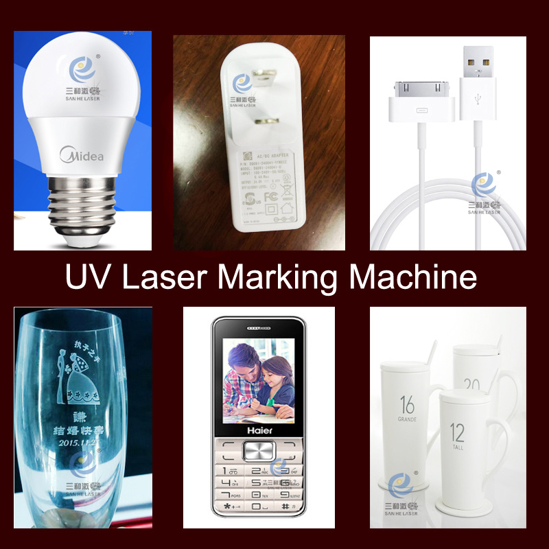 UV Laser Marking Machine with Qr Code Glass Plastic ABS