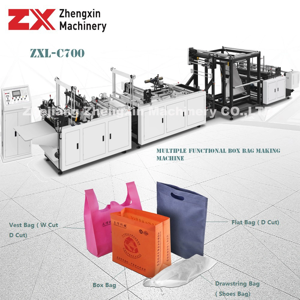 Non Woven Bag Making Machine for Making Box Bag (ZXL-C700)