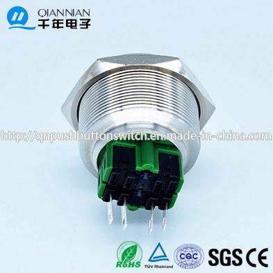 Qn30-B3 Qn30-B3 30mm Momentary|Latching High Concave Head Stainless Push Button Switch