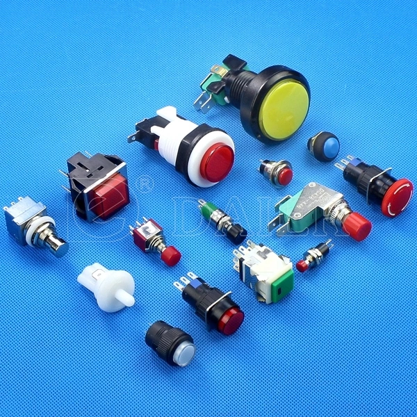 on-on Latching PCB Plastic 6 Pin Push Button Switch