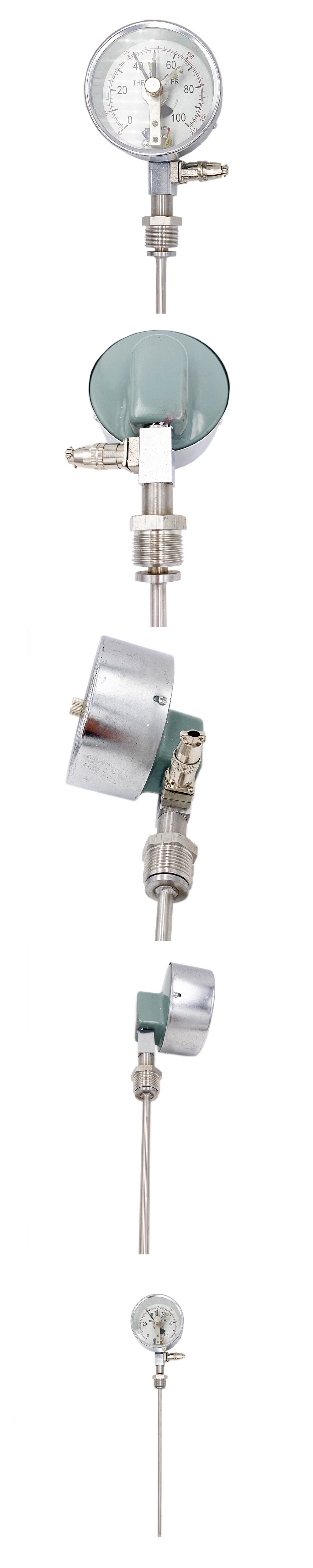 Industrial Wss Temperature Gauge Metal Water Boiler Bimetal Thermometer Sensor