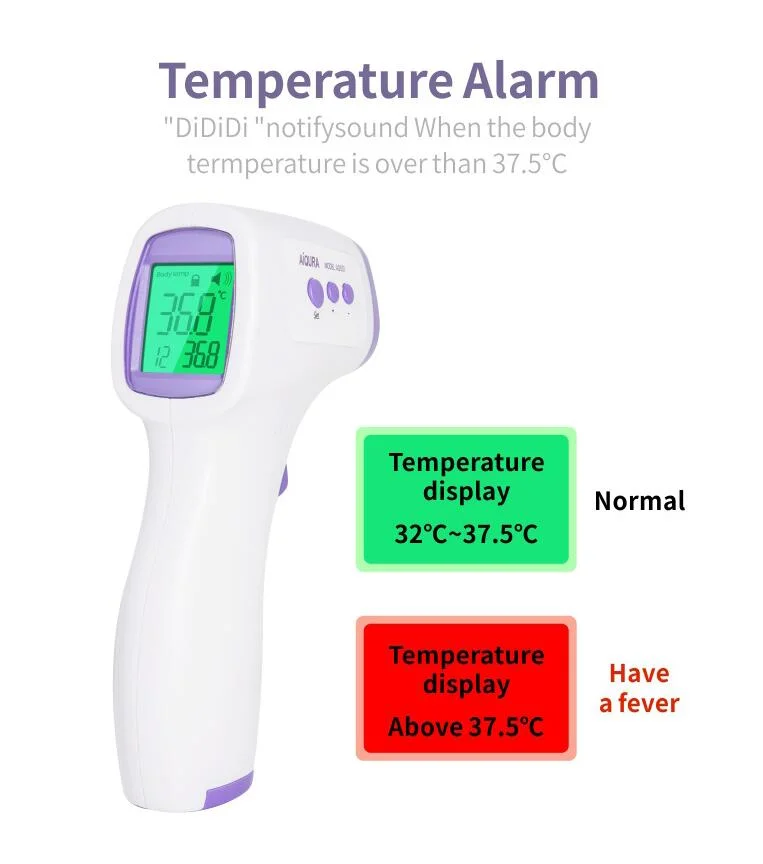 Infrared Electronic Thermometer for Human Body Forehead Temperature Gun Non - Contact Thermometer Precision Temperature Gun