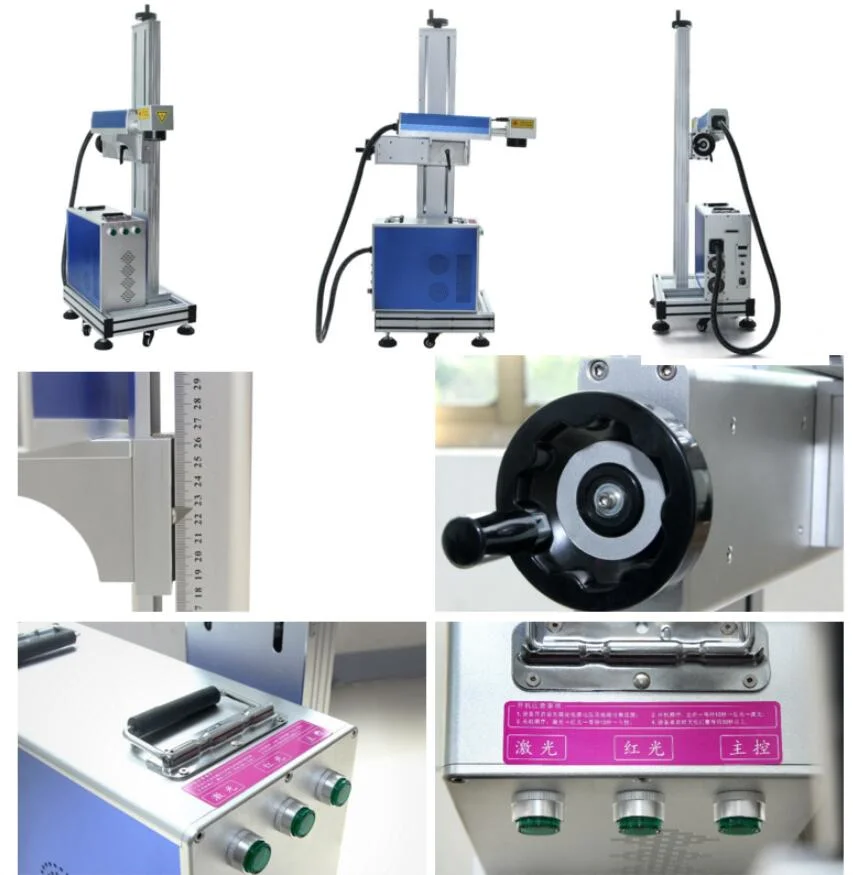 Production Line 20W Flying Laser Marking Machine for Knife Tools