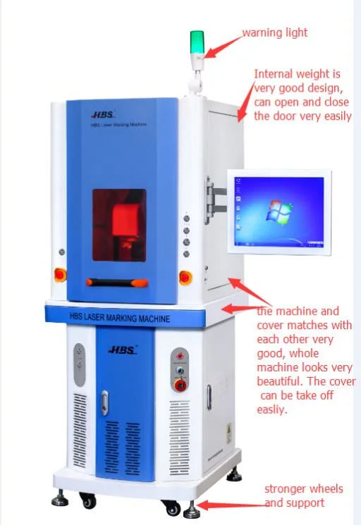 Enclosed 30W Fiber Laser Marking Machine with Raycus Laser Source