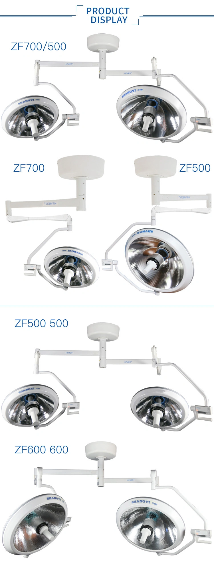 Double Dome Ceiling Halogen Surgery Medical Operation Light Lamp