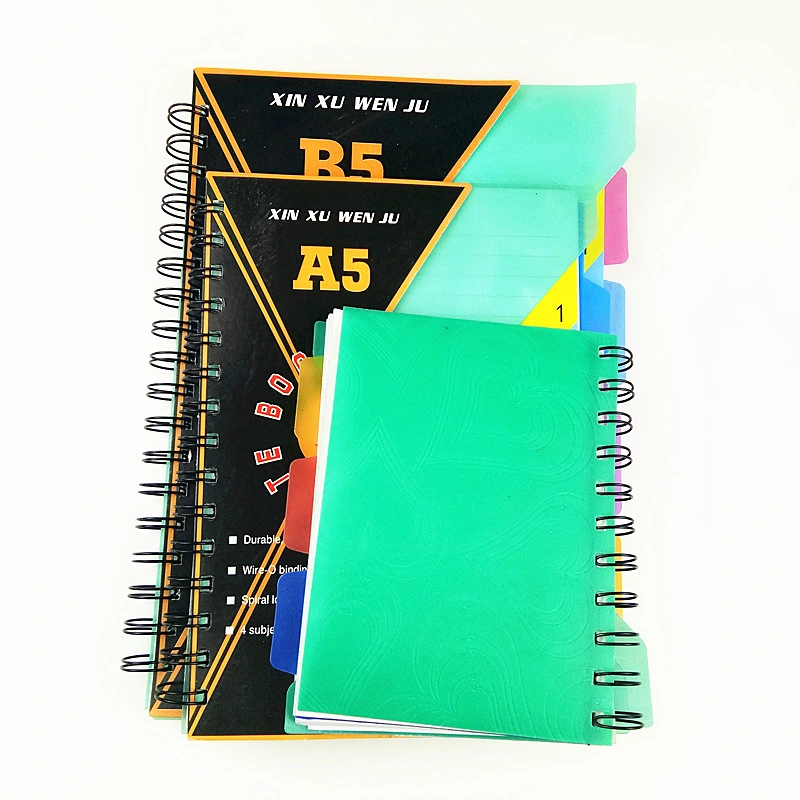 Subject Spiral Notebook Factory Price School Supplies A4 A5 B5 Customized Size