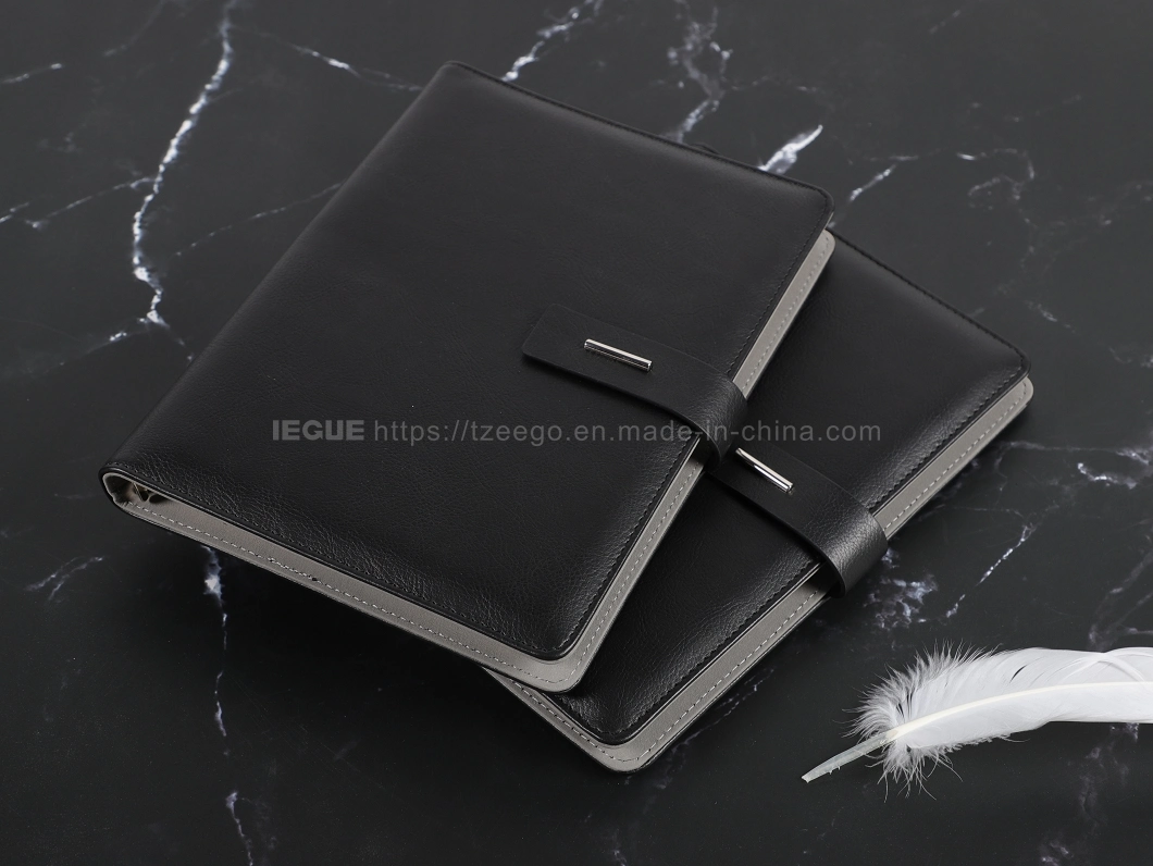 Professional Made Custom Printing Leather Agenda Organizer Notebook PU Refillable Planner