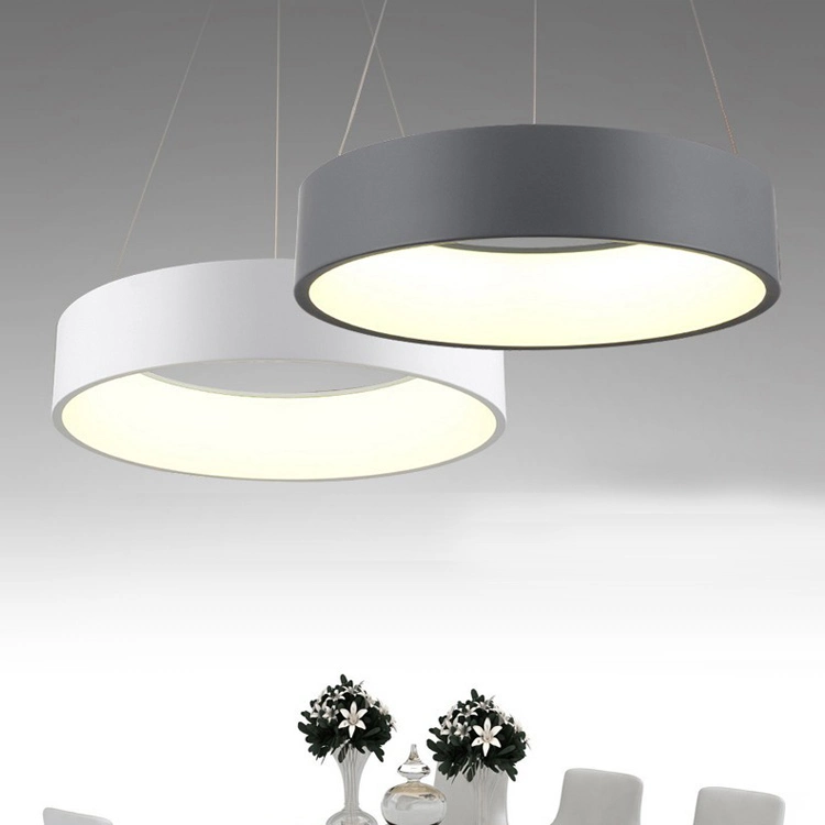 Chandelier Contemporary Ring Acrylic LED Ceiling Light Fixture in Warm Light