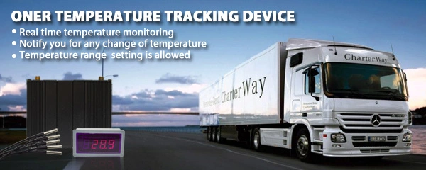 GPS Tracking Device with Temperature Monitoring for Refrigerator Car