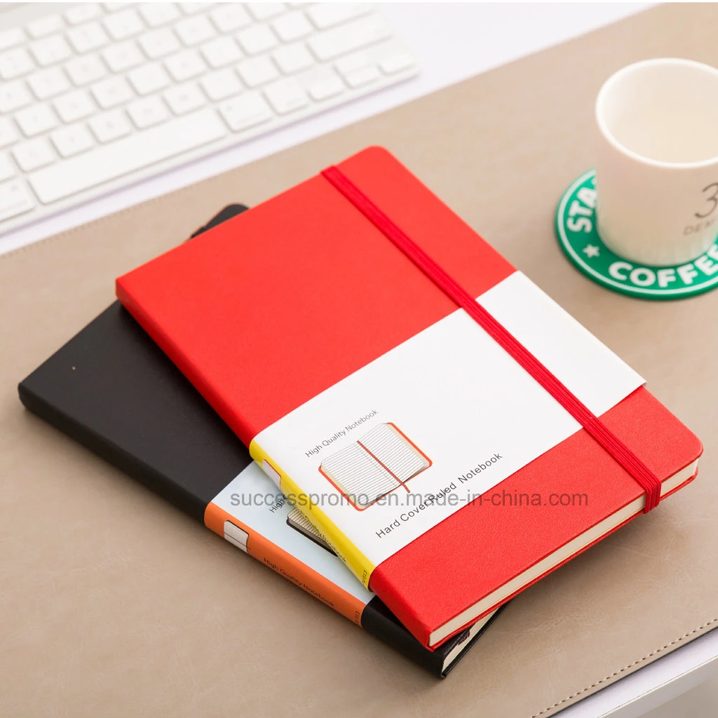 High Quality Moleskine Hard Cover Ruled Notebook, PU Softcover Notebook for Office & School