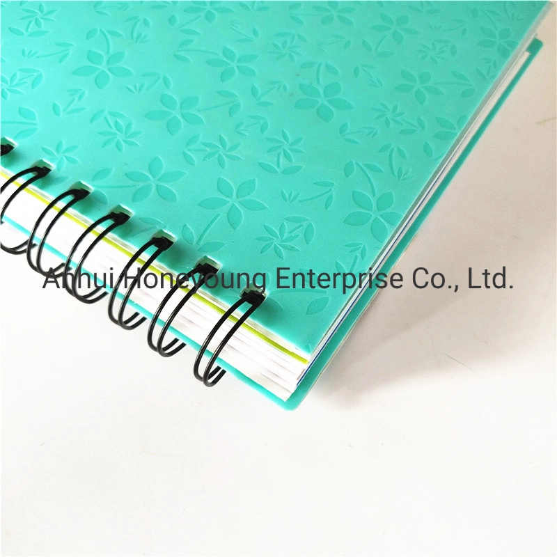 Eco-Friendly Spiral Notebook Recycled Notebook with Colorful Dividers