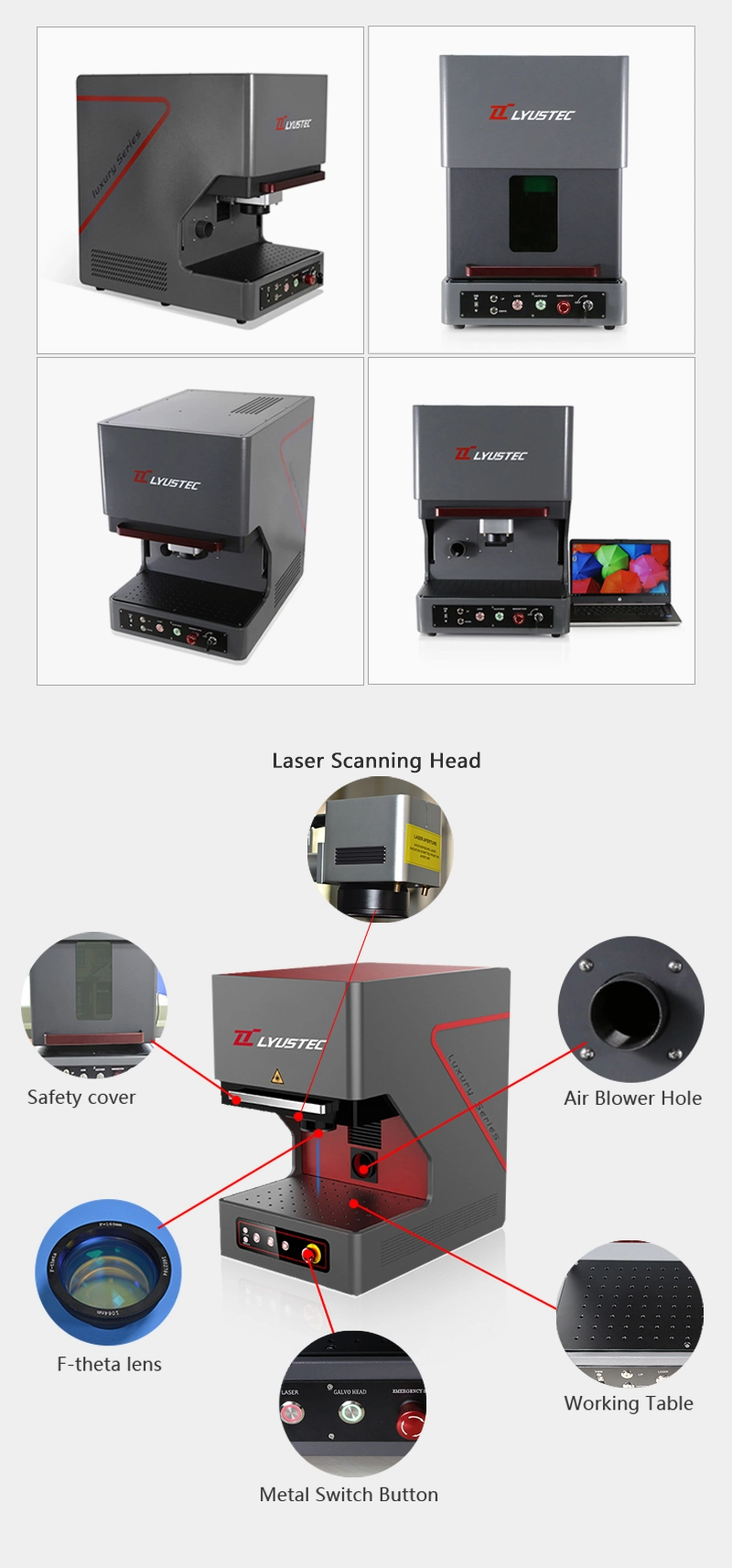 Desktop Fiber Laser Marker 20W for Metal