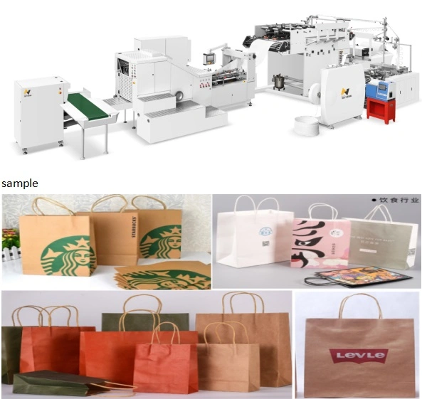 Handle Grocery Paper Bag Making Machine
