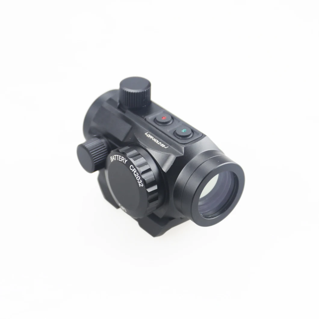 Erains M1al Style 4-5moa Tactical Compact Scope Enclosed 1X28 Top Buttons Switches and Riser Mount Included Red and Green DOT Sight