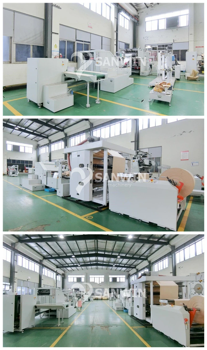 Automatic High Speed Kraft Paper Bag Machine Paper Bag Making Machine