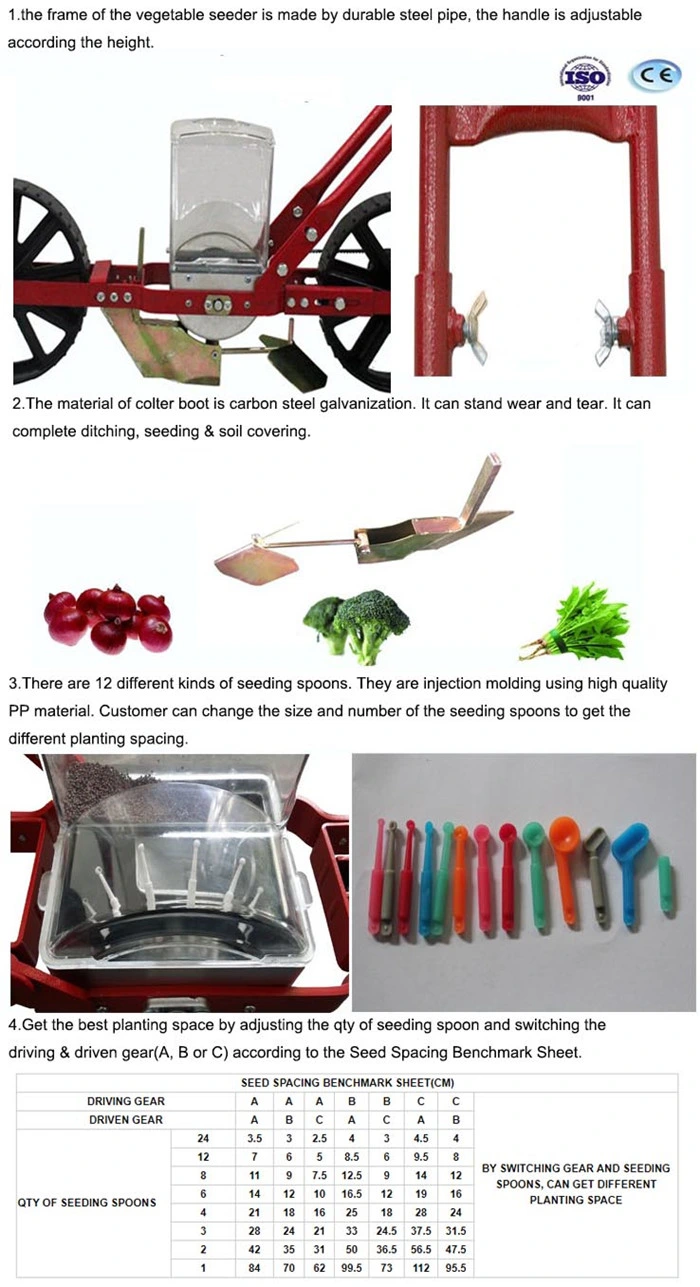 Universal Seeder/Onion Seeder/Carrot Seed Planter/Vegetable Seed Machine