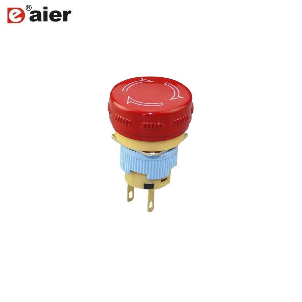 3A 250VAC 16mm 2pin on-off Waterproof Emergency Stop Switch