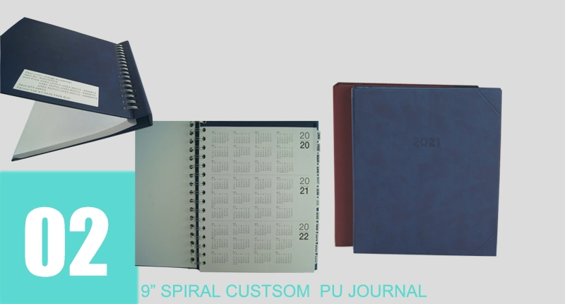 Spiral Journal with 108 Sheets 12 Month Tabs Notebook
