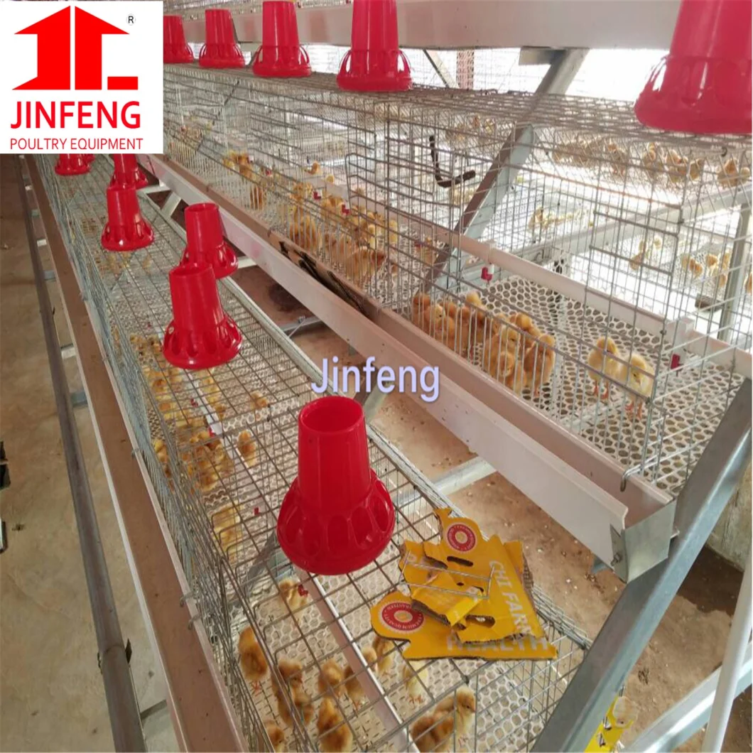 Hot Galvanized Automatic Battery 4 Tiers Layer Rearing Chicken Cage